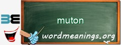 WordMeaning blackboard for muton